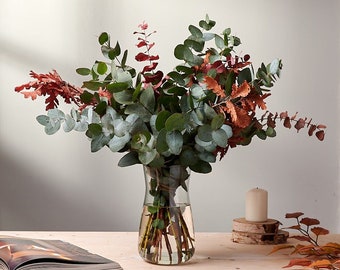 Autumn Foliage Florist Box: Fresh Eucalyptus & Mixed Leaves