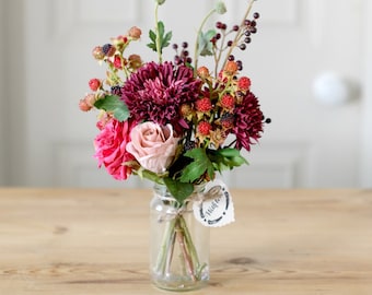 artificial flower arrangement etsy