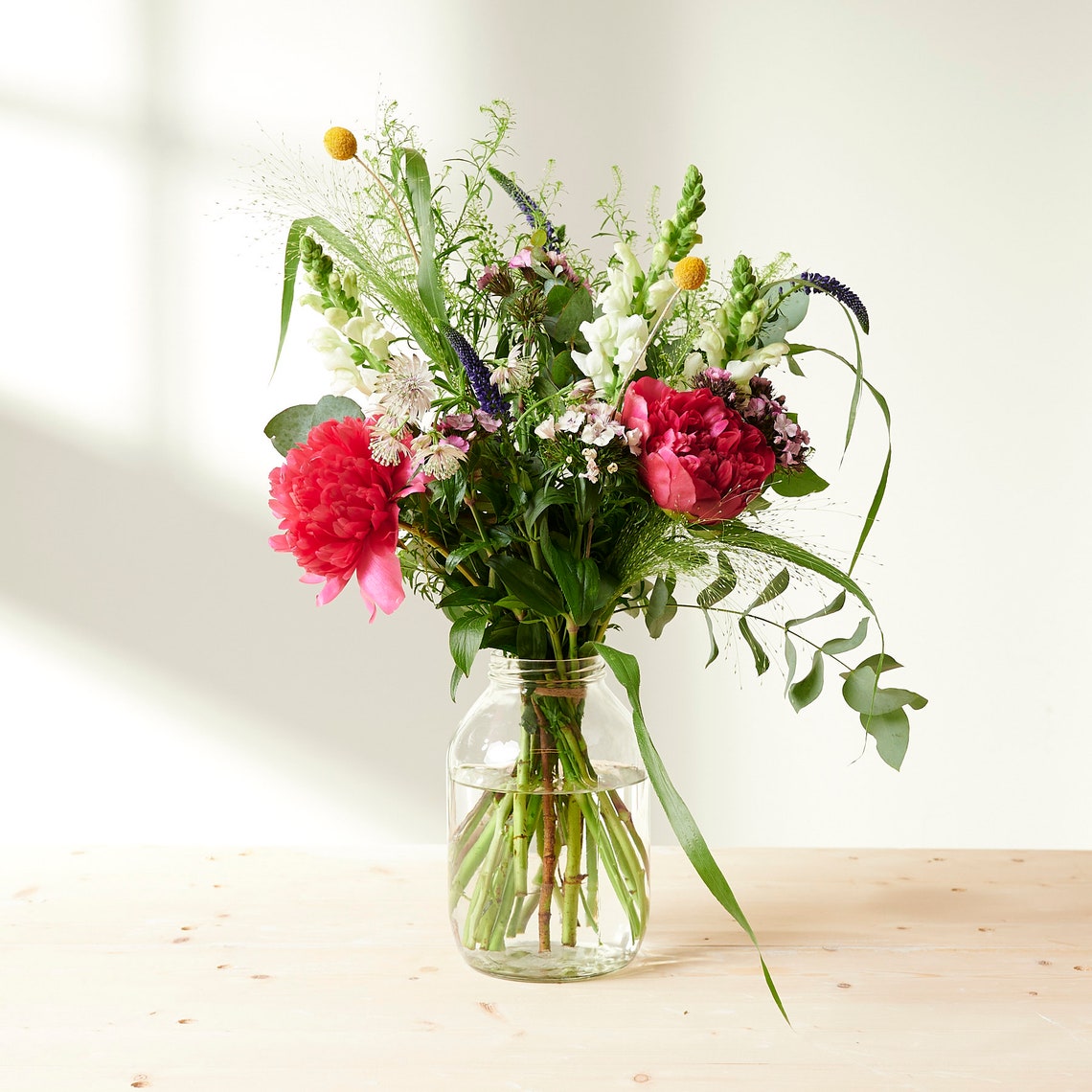 Vintage Style Pickle Jar Shape Vase L Large Glass Flower Etsy