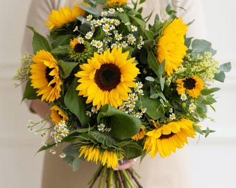 Signature Summer Sunflower Fields Bouquet: Luxury Fresh Flowers
