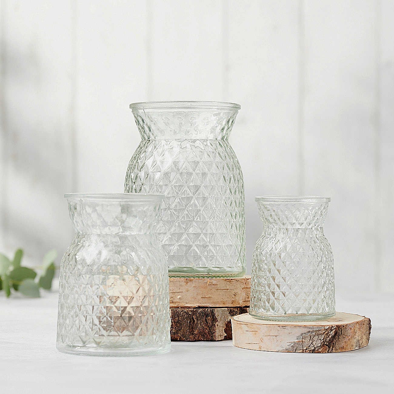 Mini Diamond Glass Vase: Retro Flower Posy Jar - Etsy Canada