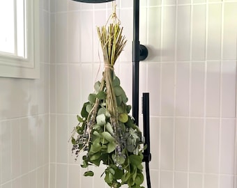 Shower Eucalyptus & Lavender Bundle: With Hanging Loop Handmade Card