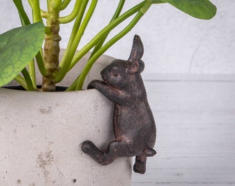 Little Mini Rabbit Pot Hanger | Home & Garden Planter Ornaments | Indoor Outdoor | Perfect Festive Gift | Gift Wrap | UK Florist