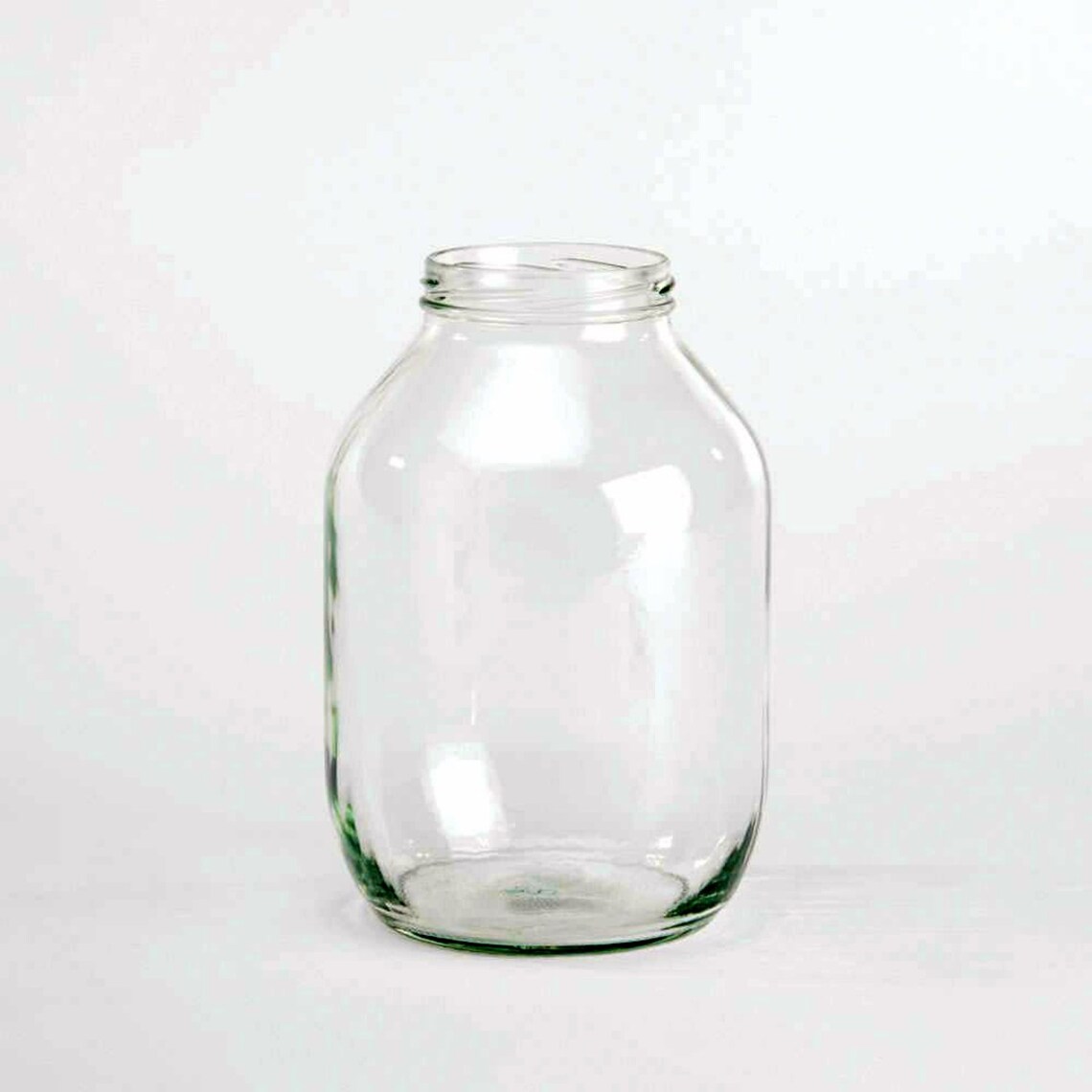 Vintage Style Pickle Jar Shape Vase L Large Glass Flower Etsy