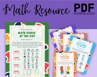 Math Dance Activity: Fun Math Lesson Idea (PDF)