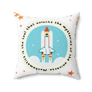 Mathematics is the Tool | Square Pillow | Classroom Accessories | Decorations | Classroom Decor | Teacher Gifts | Motivational