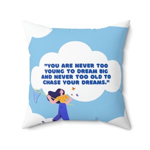 Dream Big | Pillow | Classroom Decorations | Decor | Classroom Design | Teacher Gift Idea | Teacher | Inspirational Quote | Motivational