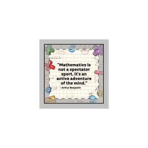 Mathematics Quote Throw Pillow Case | Math Classroom Decorative Cushion Cover