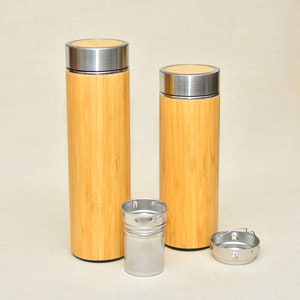 Wood Gift Your Text Photo Logo Names XL Thermos with Engraved Personalized Image with Gift Wrap Offered image 8