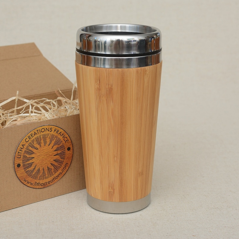 Personalized Logo Wooden Tumbler Coffee Travel Gift Mug With Etsy
