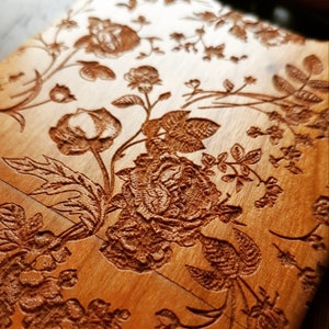Funda de madera con diseño floral para iPhone 15 Pro 14 13 12 11 Max x xs 8 7 plus Samsung Galaxy S23 S22 S21 Ultra Plus S20 FE s10 S9 S8 Colección de diseños