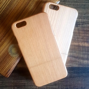 Last Real Plain Cherry Wood Phone Cases with Custom Request Design iPhone 6 plus, iPhone 11 Pro Max