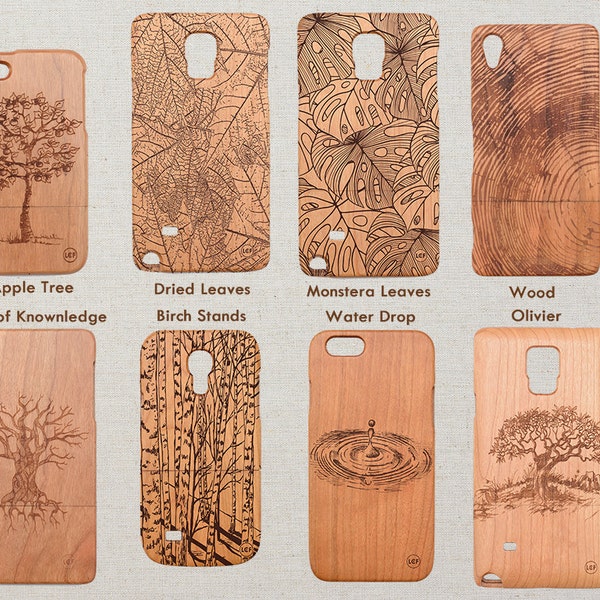 Natur Holz Handyhülle Samsung Galaxy S23 S22 S21 Plus Ultra 20 FE S10 S10e S9 S8 + S7 Kollektion