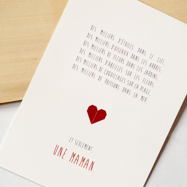Mappa di celebrare le madri mamma poesia origami cuore amore