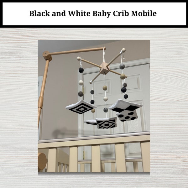 Black and White Baby Mobile Etsy