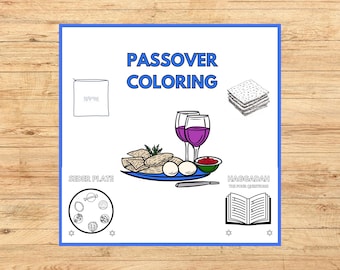 Passover Coloring Pages: Seder Activity for Kids & Adults, 10 Plagues of Egypt