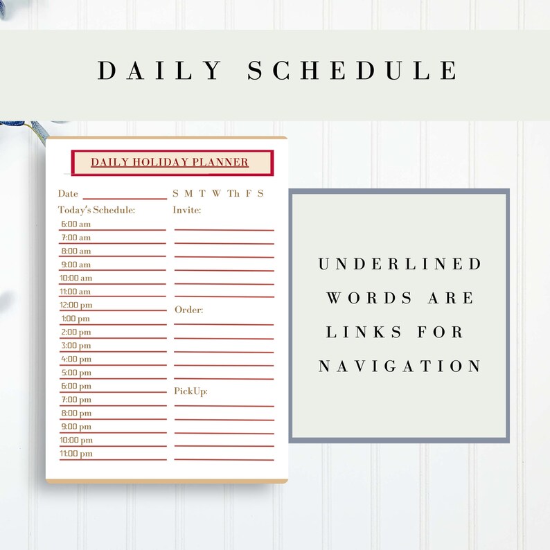 Editable Fillable Jewish Holiday Calendar and Planner Major and Minor