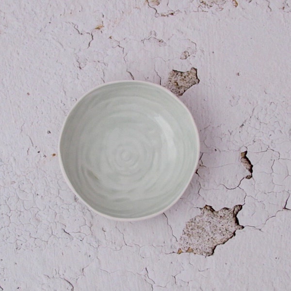 Aqua Porcelain Shell Dish | Ceramic Jewellery Dish | Ring Holder | Trinket Dish