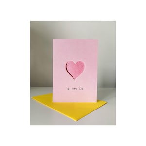 As You Are - Tarjeta de felicitación con un sobre de colores - Materiales 100% amigables con el planeta