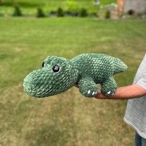 Handmade Crochet Plush Crocodile / Alligator Birthday Gift for Child Bedroom Decor