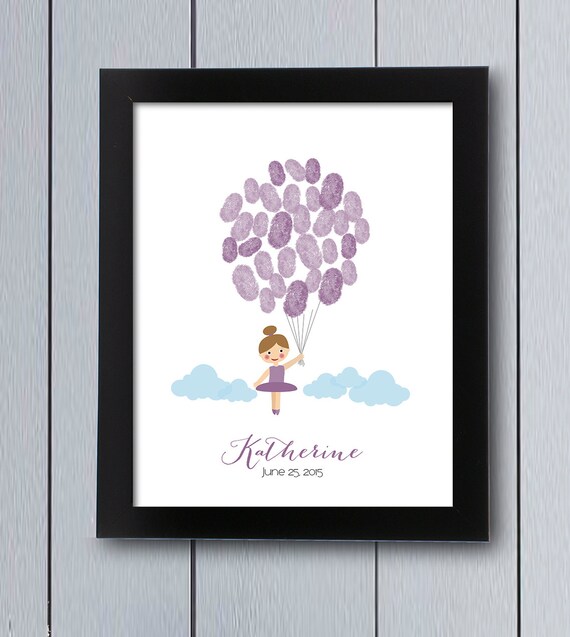 Tutu Cute Ballerina Party Guest Book Printable Pdf Baby Shower