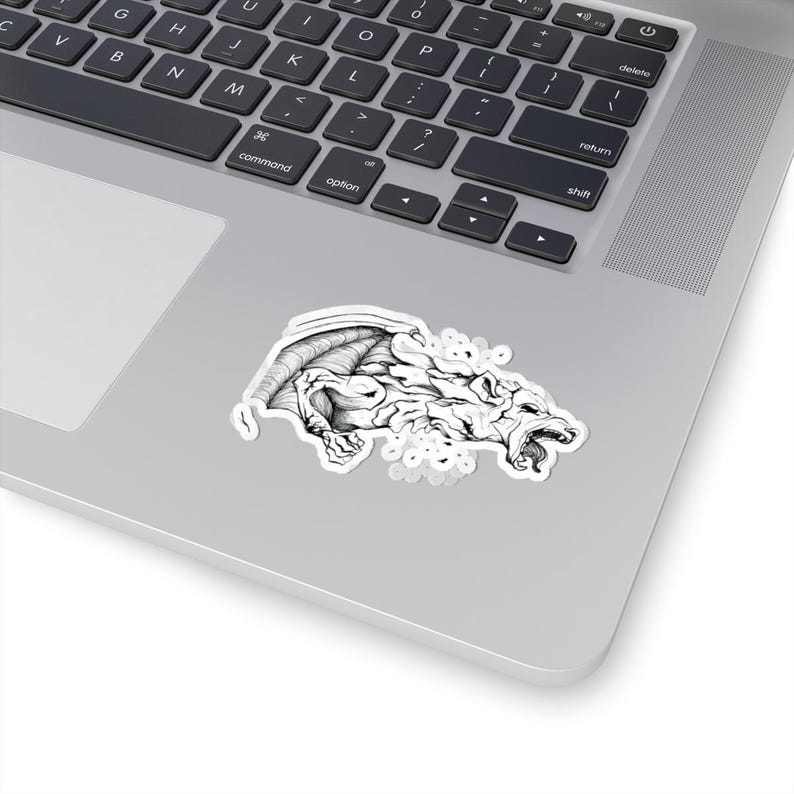 Gothic Gargoyle Stickers, Dark Halloween Decals, Spooky Vinyl Sticker ...