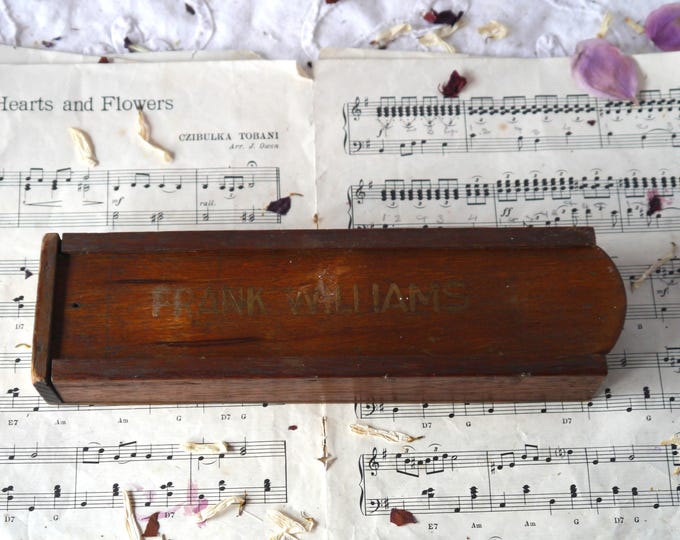 Old School Pencil Case Box Etsy