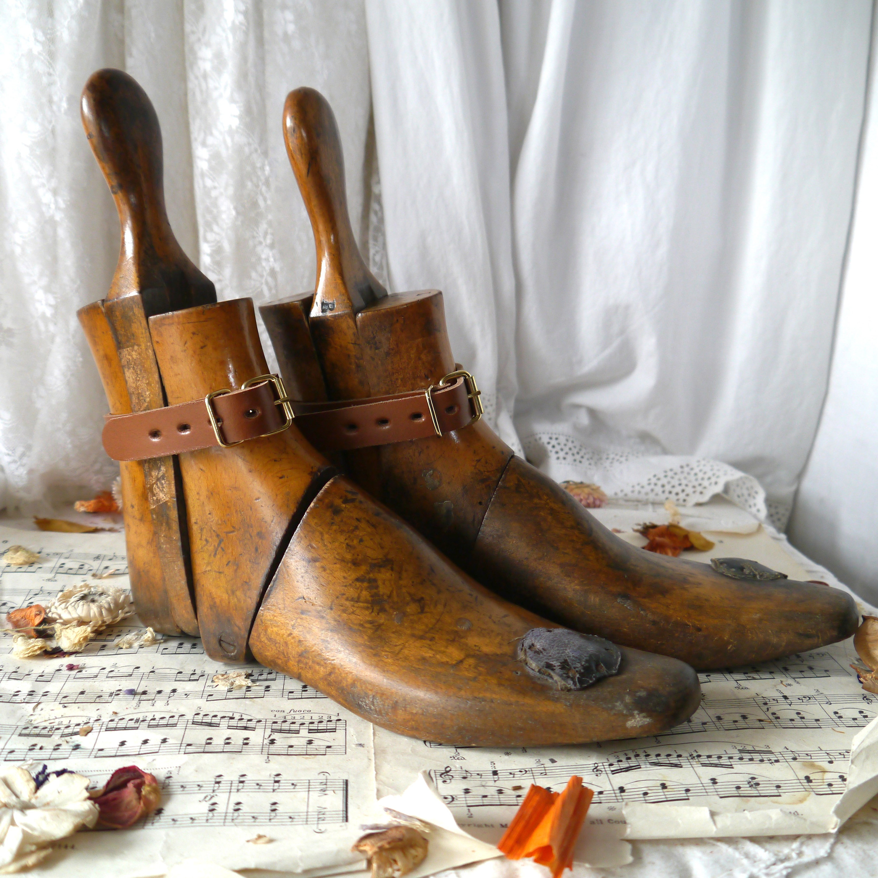 Pair of Vintage Wooden Boot Lasts