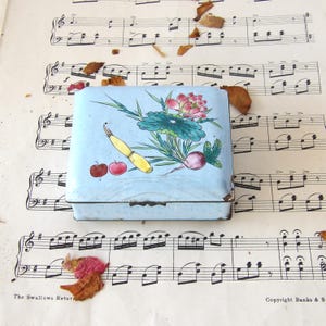 Small Vintage Enamel and Copper Box