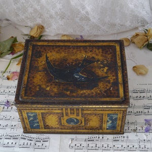 Vintage Blue Bird Toffee Tin