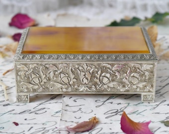 Ornate Vintage Silverplated Box