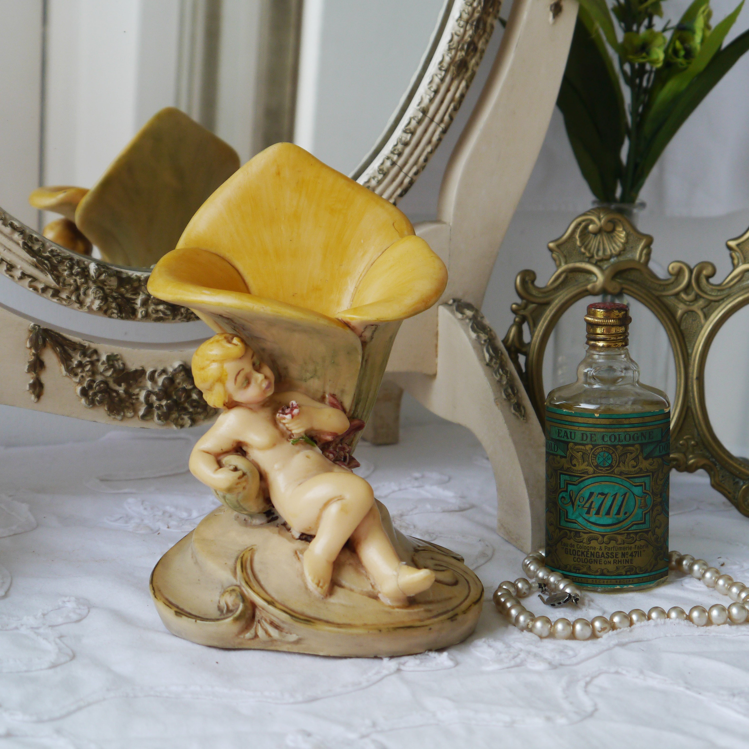 イタリア製 エンジェルキャンドルスタンド 3人セット ・ イタリア風の