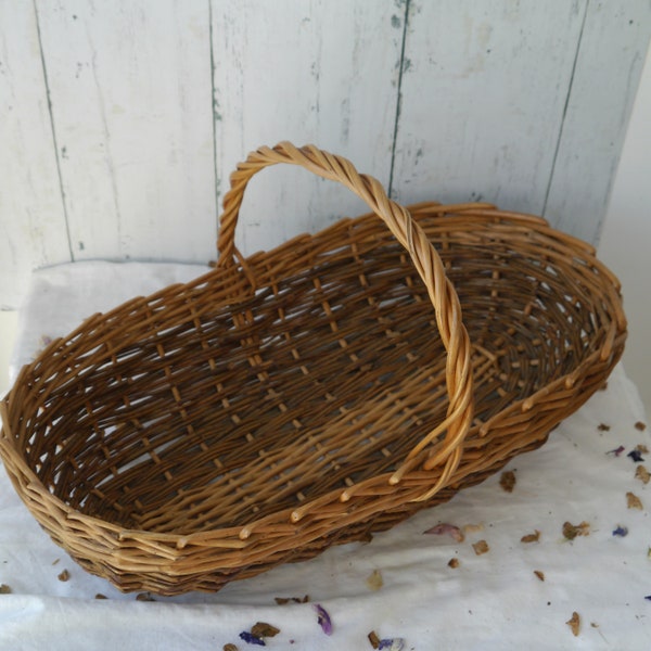 Vintage Willow Garden Basket
