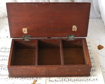 Vintage Wooden Cash Box