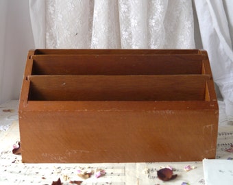 小さなヴィンテージ木製レターラック - Etsy 日本