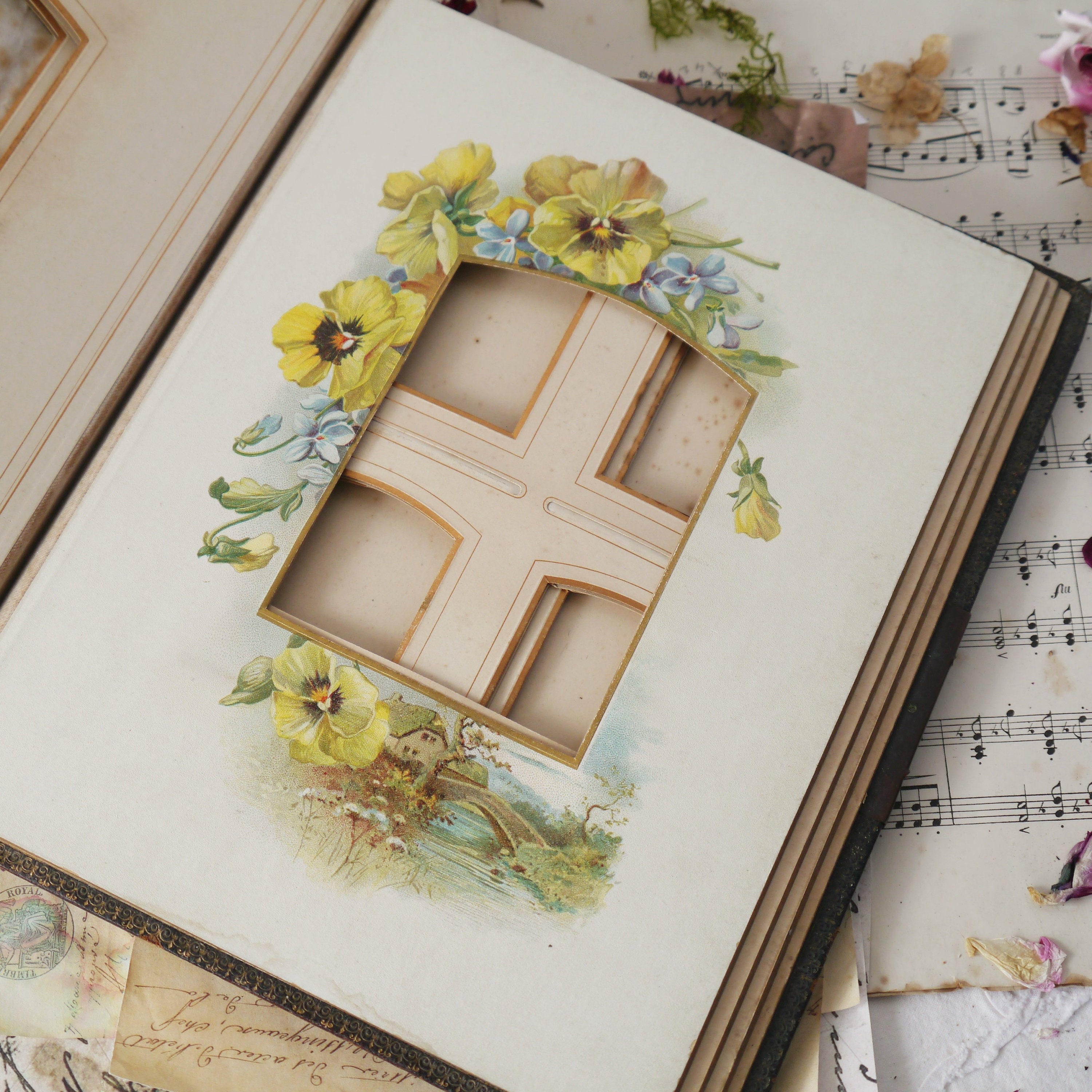 Victorian Leather Bound Photograph Album