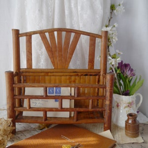Vintage Bamboo Letter Rack