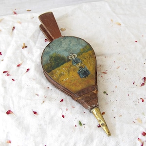 Antique Painted Fireplace Bellows