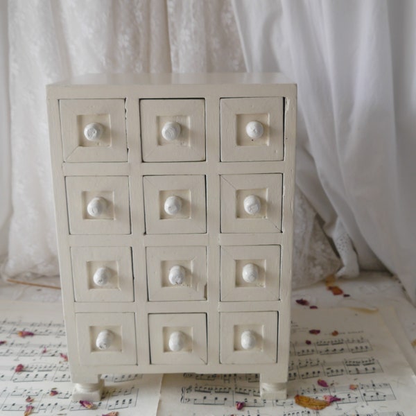 Chunky Set of Painted Wooden Drawers