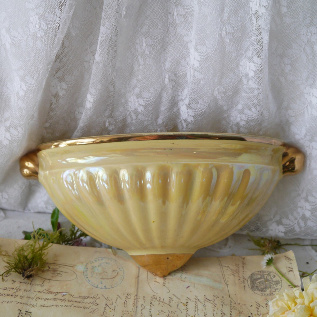 Vintage Sadler Art Deco Wall Pocket Etsy UK