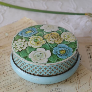 Vintage Floral Trinket Tin