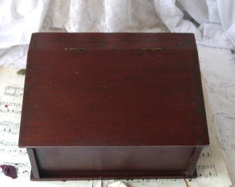 Vintage Wooden Writing Box