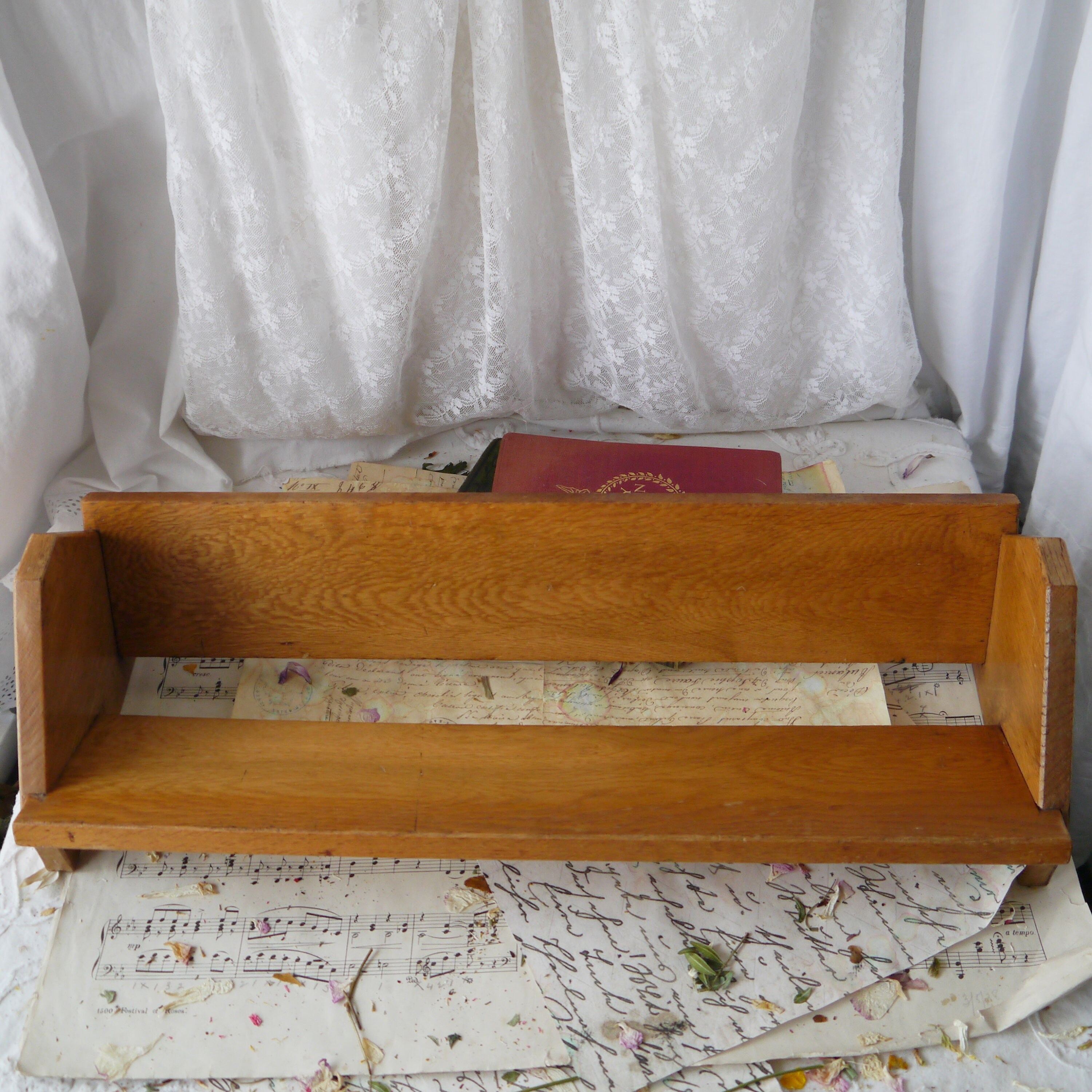 Vintage Wood Book Racks