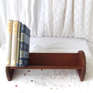 Small Vintage Wooden Book Rack