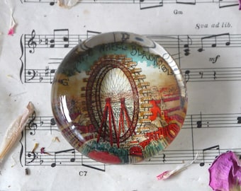 Antique Blackpool Glass Paperweight