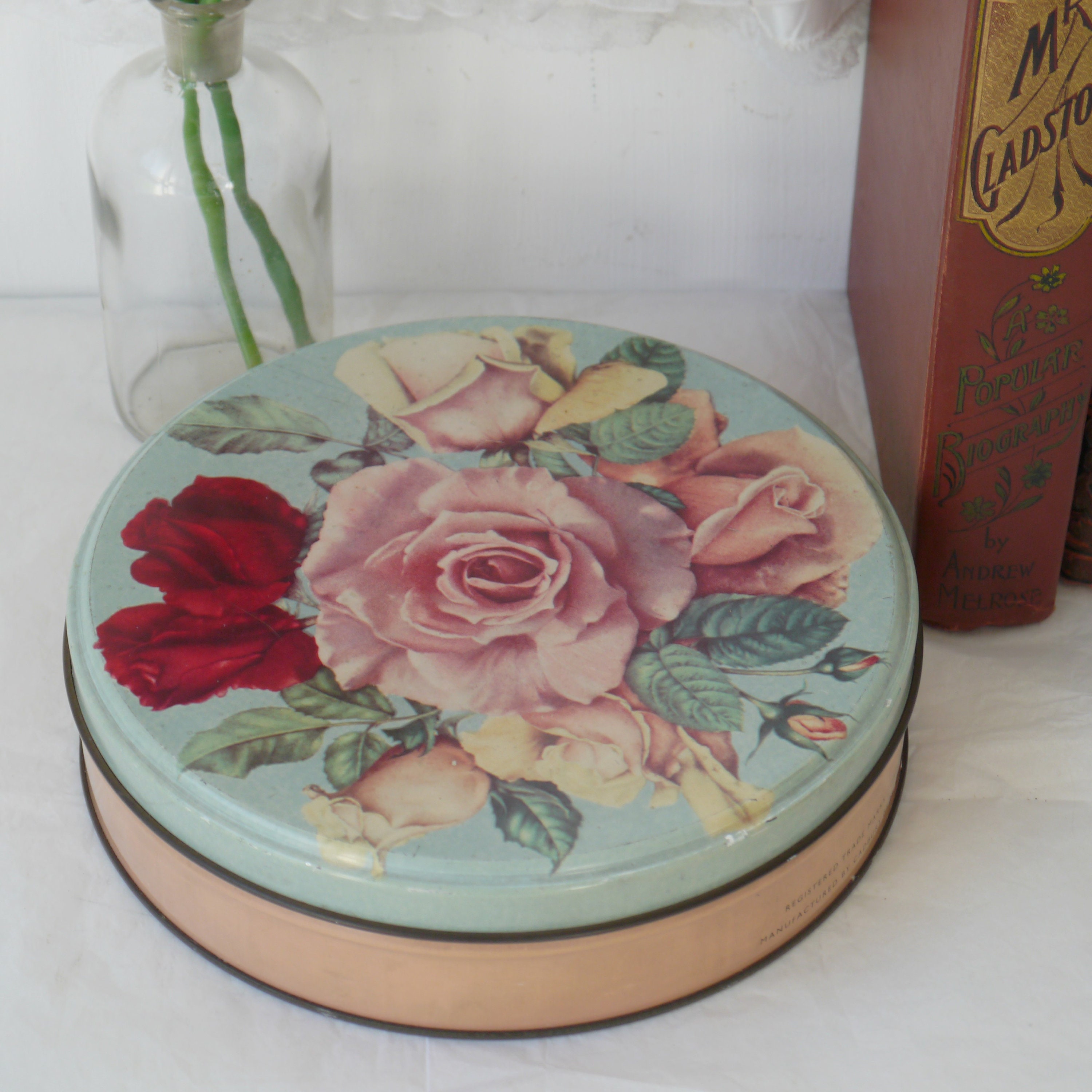 Beautiful Vintage Cadbury's Roses Tin Etsy