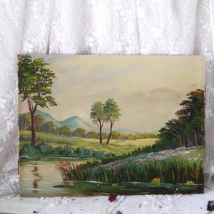 Vintage Landscape Oil Painting from the House of Marco Cortinelli