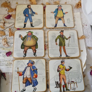 Vintage Set von WIN-EL-WARE Tischsets im Original Etui