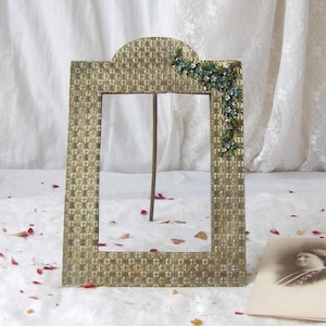 Vintage Floral Metal Photo Frame