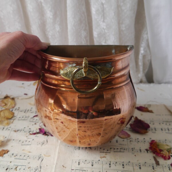 Small Copper Wall Planter Etsy